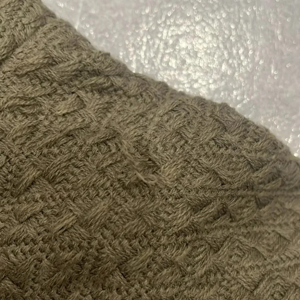 [OS]Free People Swept Away Houndstooth Ruana Poncho Cape Brown Tan - Picture 8 of 9